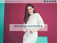 Tablet Screenshot of briannamazzola.com